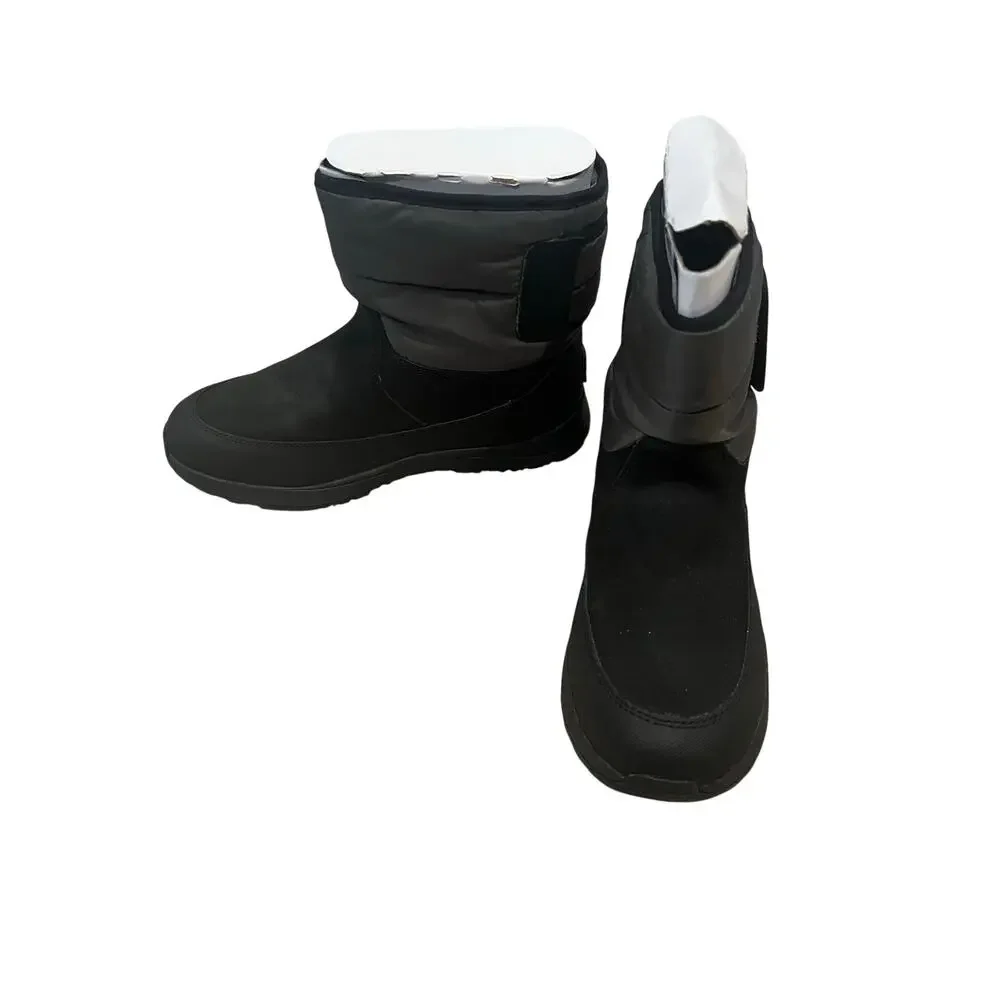 NEW Kids 5 Women 7 Black/Charcoal Gray Ugg Toty Snow Waterproof Boots 200g